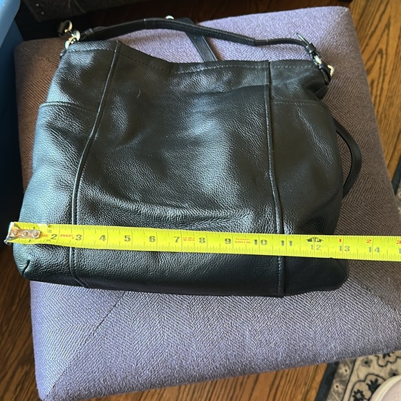 Coach Black Leather Shoulder Bag - Picture 5 of 6